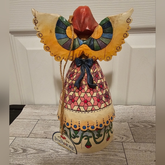 Vintage 2002 Enesco Jim Shore Heartwood Creek Angel of Contentment Figure 9" NWT - Picture 5 of 8